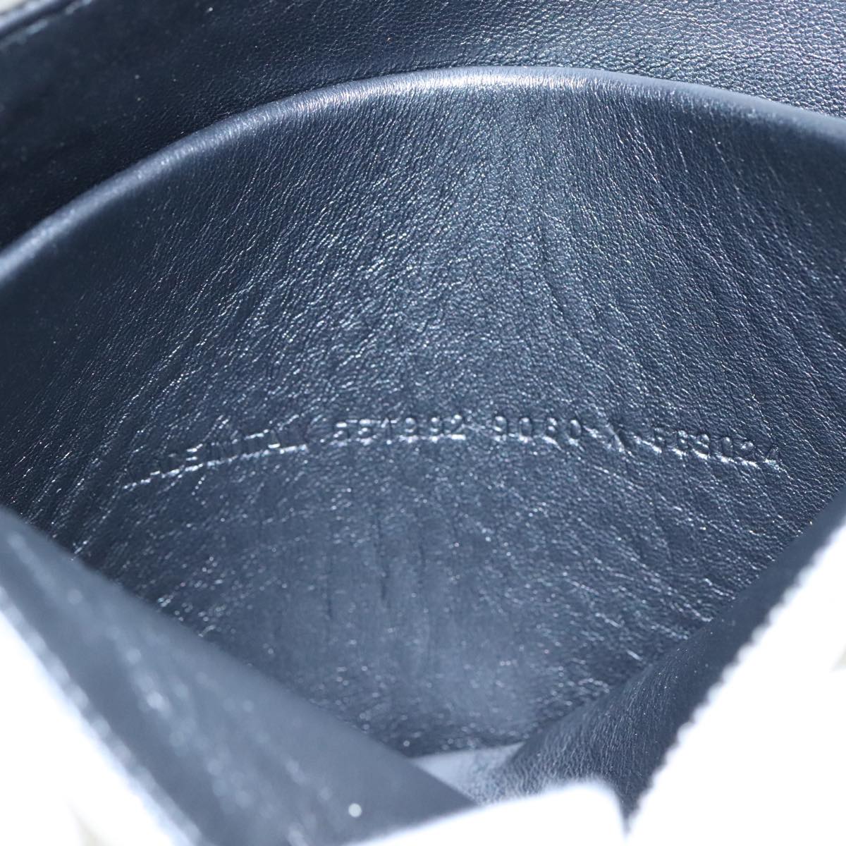 BALENCIAGA Pouch Leather White Silver 551992 Auth bs21014