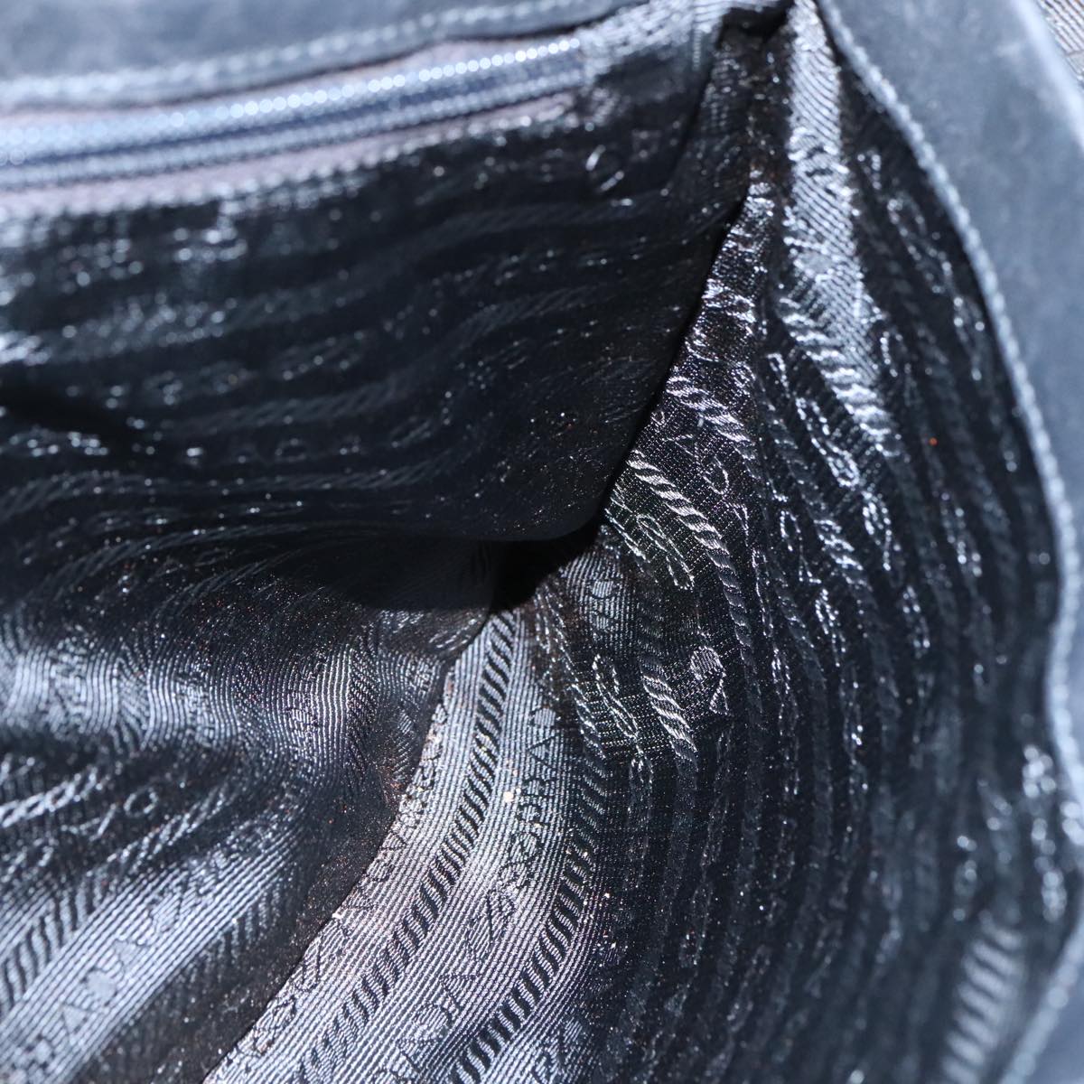 PRADA Hand Bag Nylon Black Auth bs21031