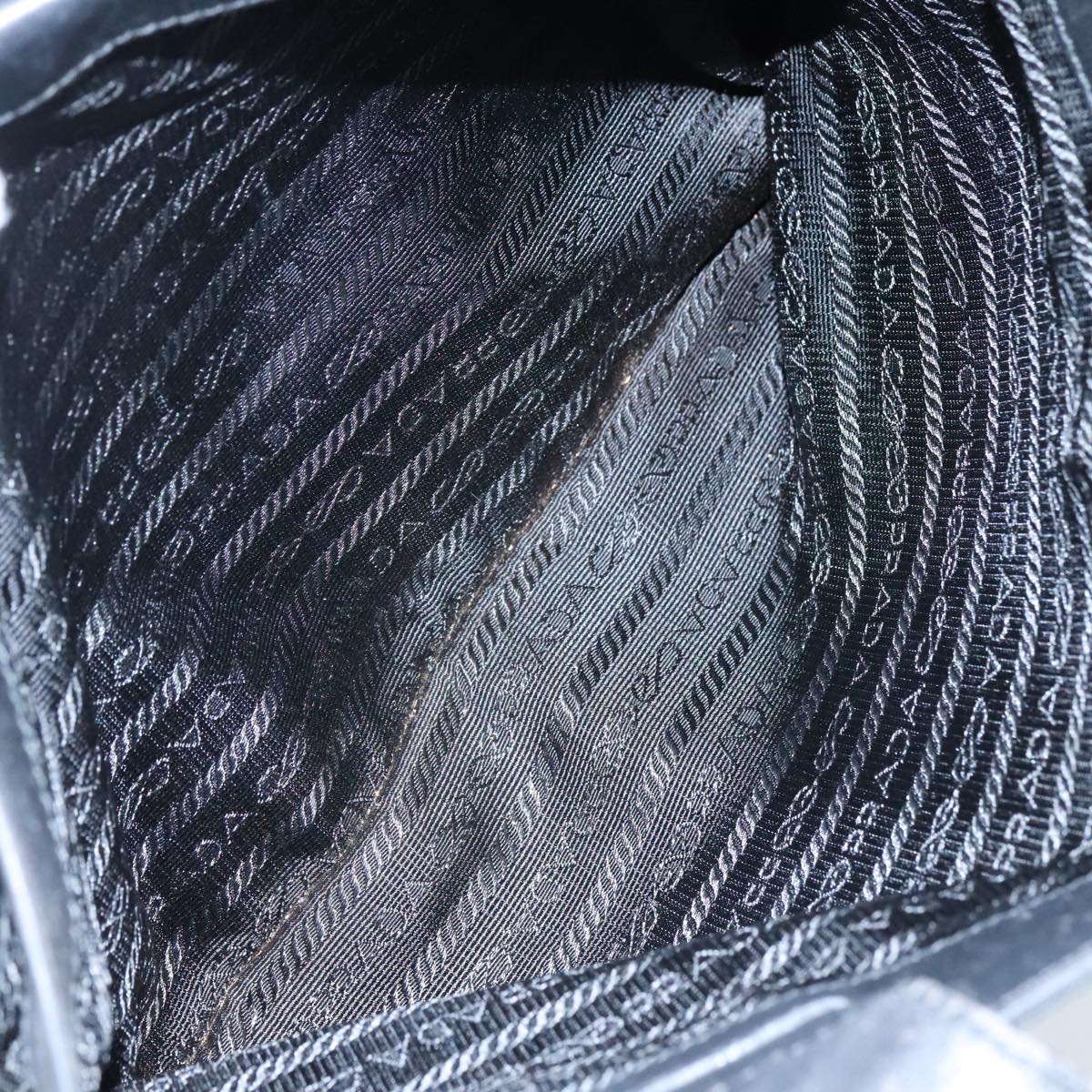 PRADA Hand Bag Nylon Black Auth bs21031