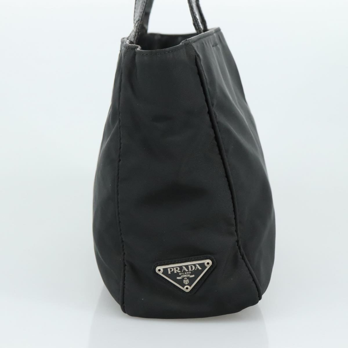 PRADA Hand Bag Nylon Black Auth bs21031