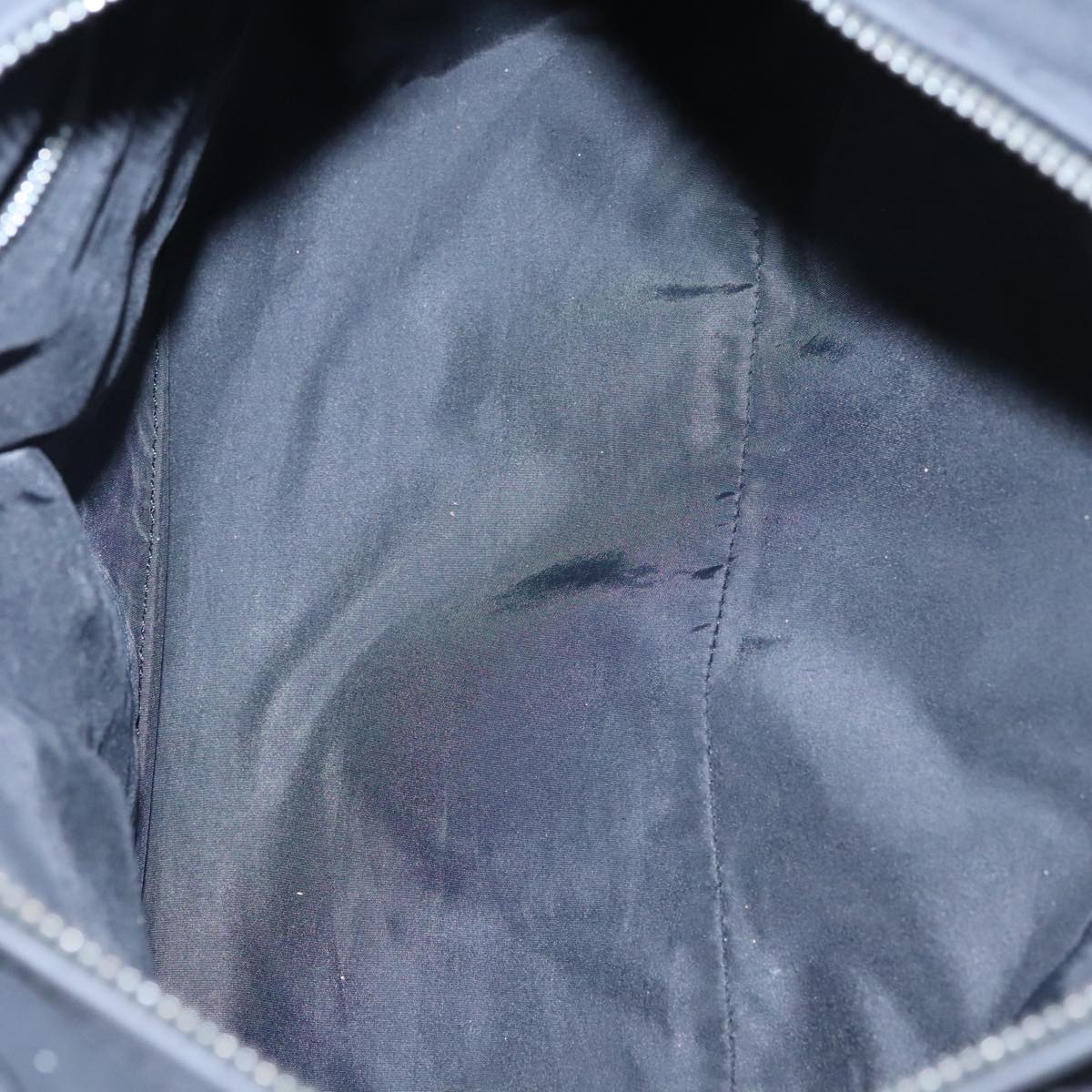 HERMES Acape Luco PM Hand Bag Nylon Black Auth bs21033