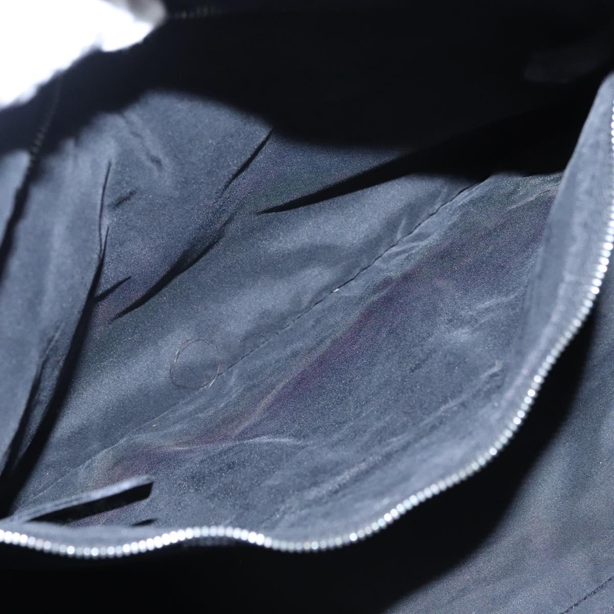 HERMES Acape Luco PM Hand Bag Nylon Black Auth bs21033