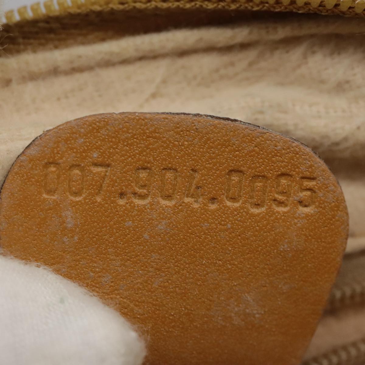 GUCCI Micro GG Supreme Shoulder Bag PVC Beige Gold 007 904 0095 Auth bs21045