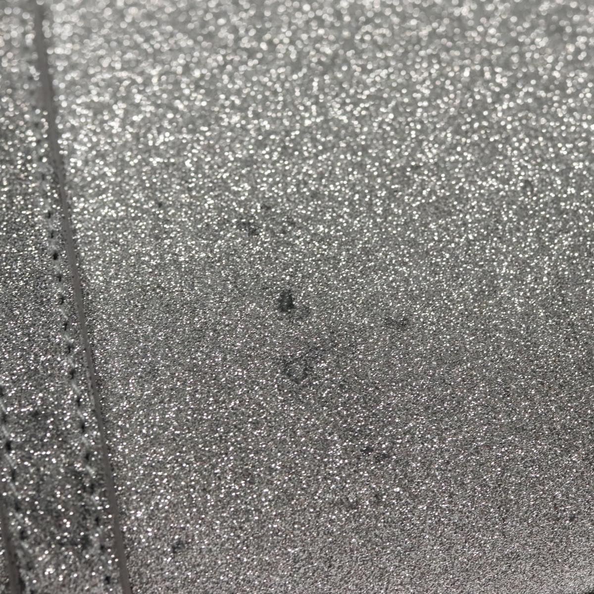 BALENCIAGA Everyday XXS Hand Bag Leather 2way Silver Auth bs21056