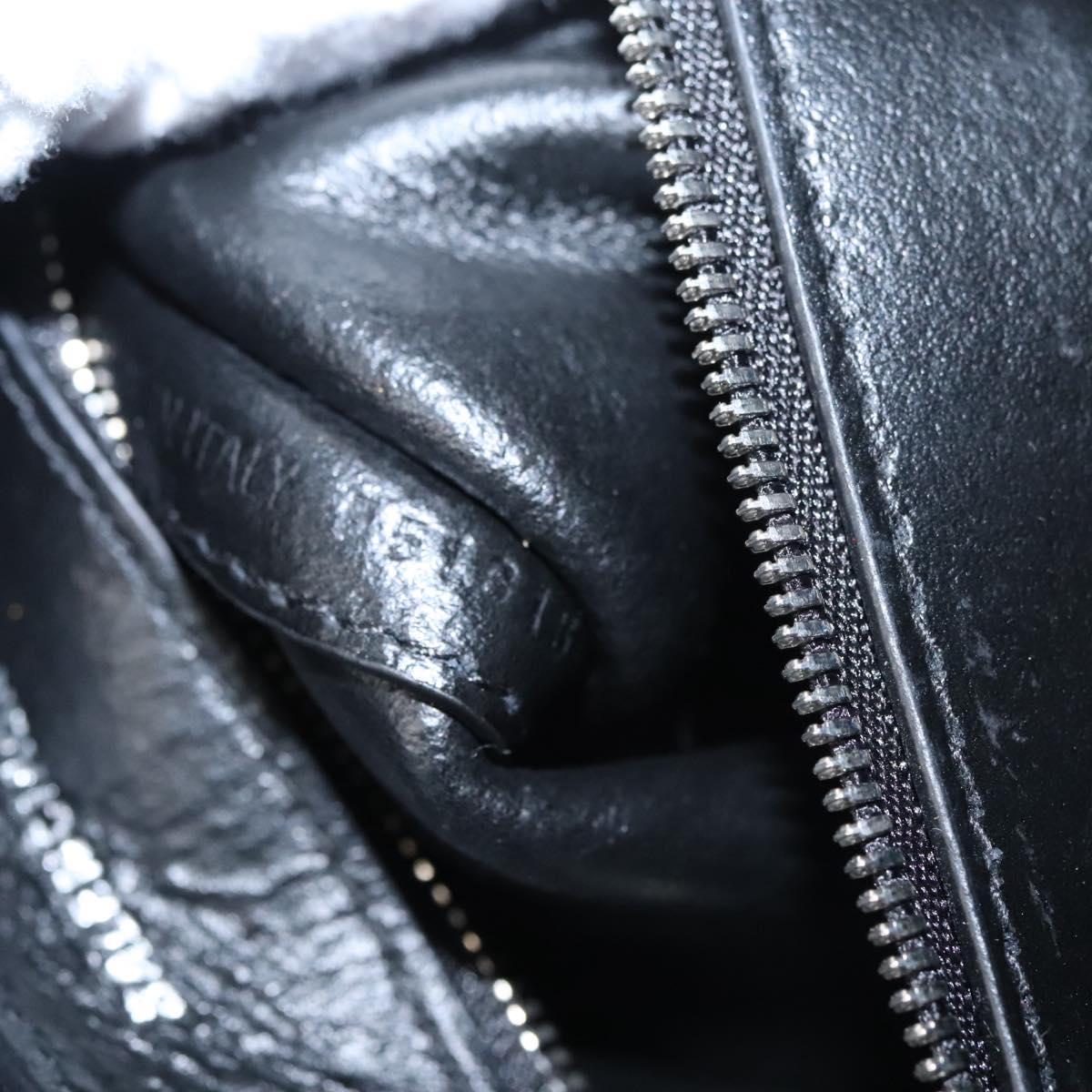 BALENCIAGA Everyday XXS Hand Bag Leather 2way Silver Auth bs21056