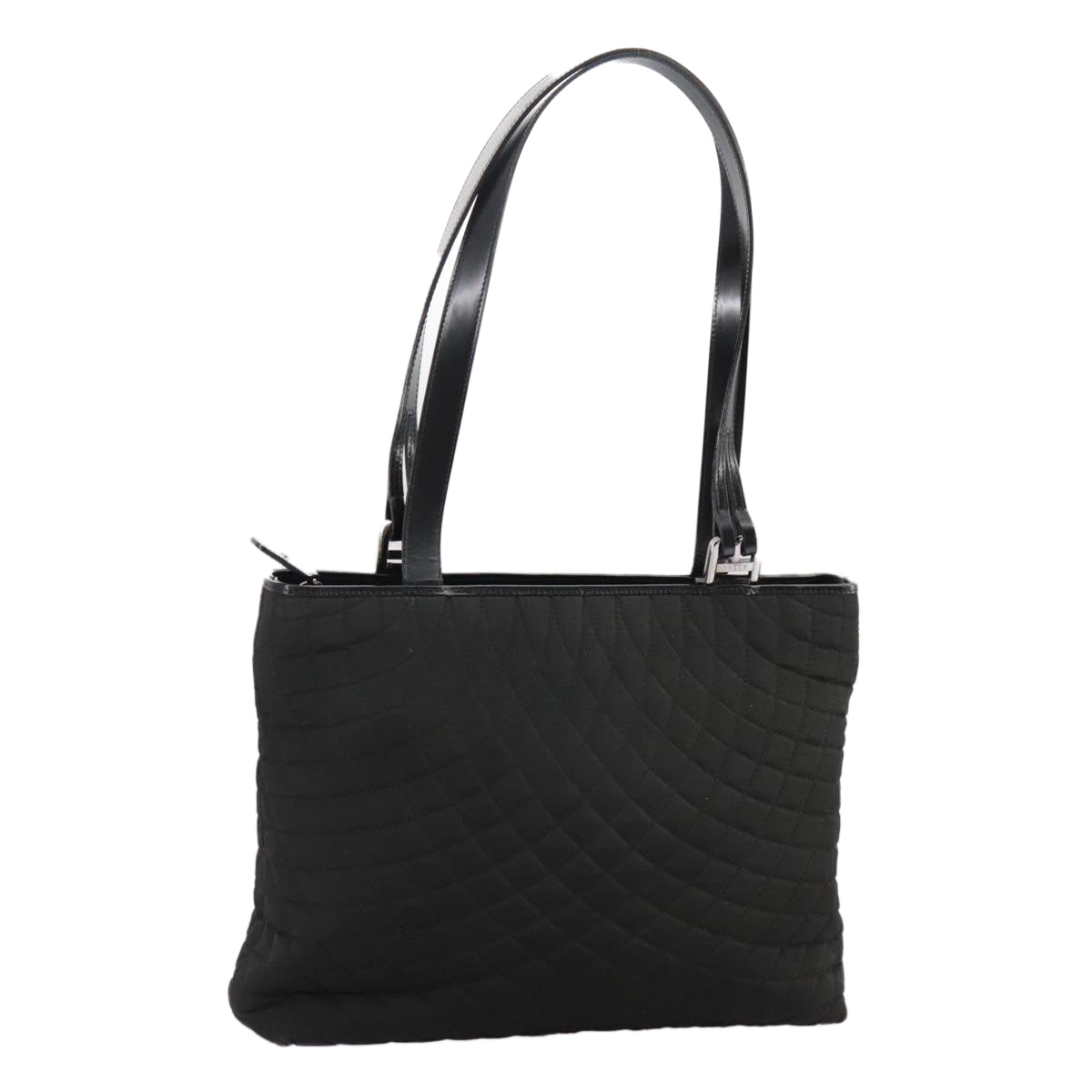 BALLY Tote Bag Nylon Black Auth bs21059