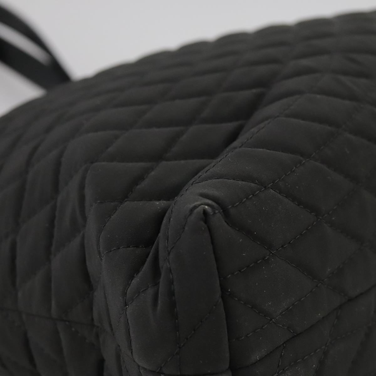 BALLY Tote Bag Nylon Black Auth bs21059