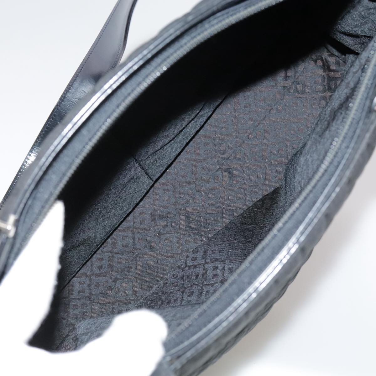 BALLY Tote Bag Nylon Black Auth bs21059