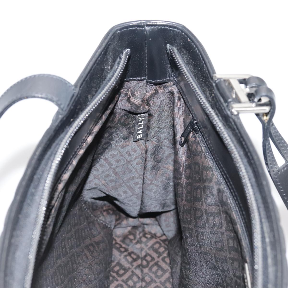 BALLY Tote Bag Nylon Black Auth bs21059