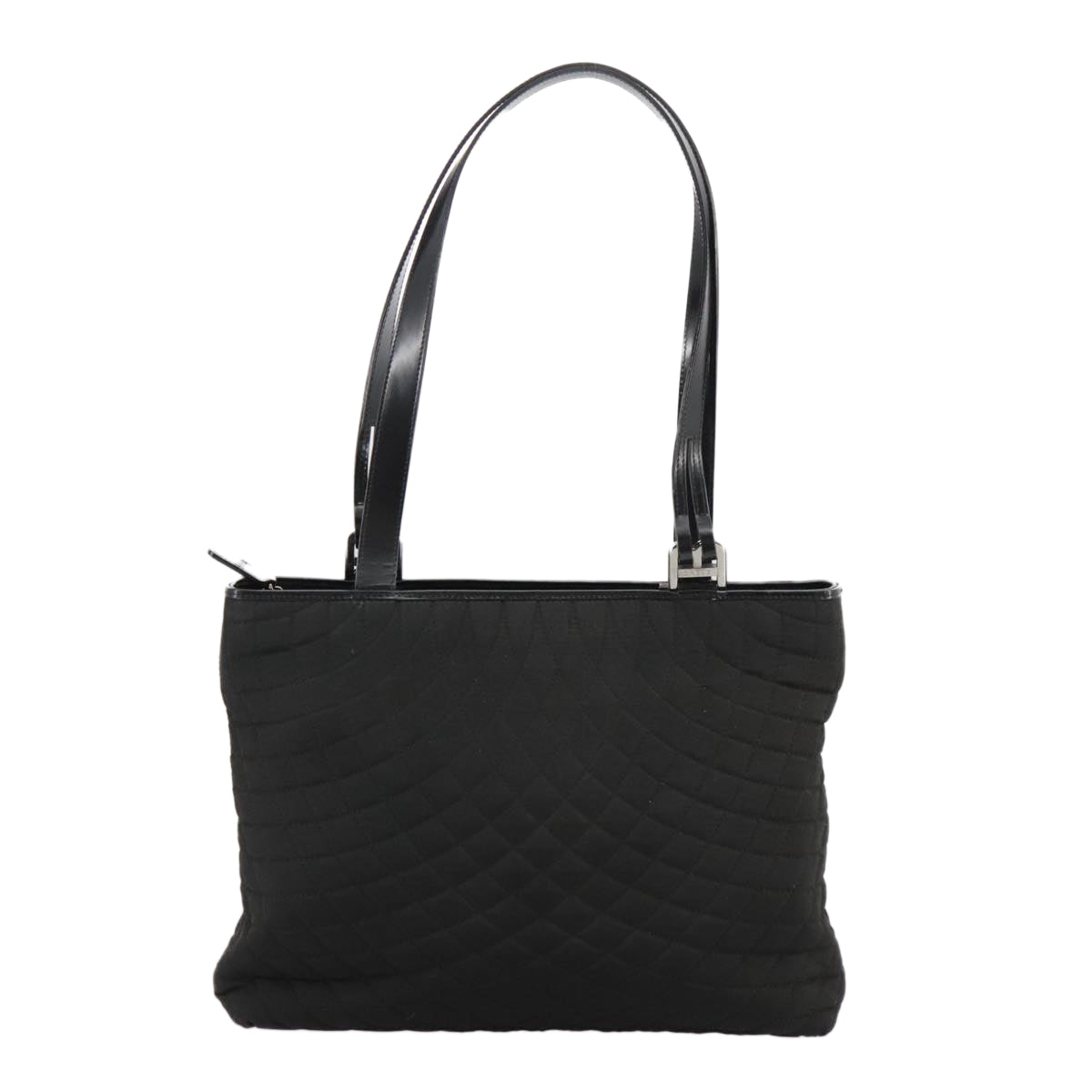 BALLY Tote Bag Nylon Black Auth bs21059