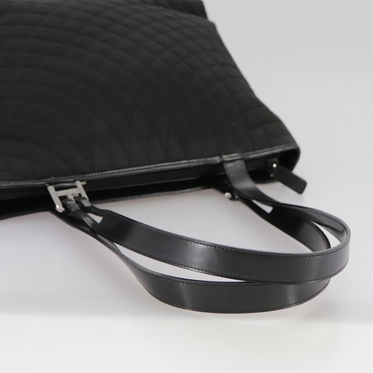 BALLY Tote Bag Nylon Black Auth bs21059