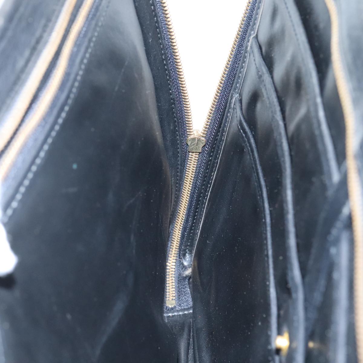 GIVENCHY Hand Bag Leather Black Auth bs21067