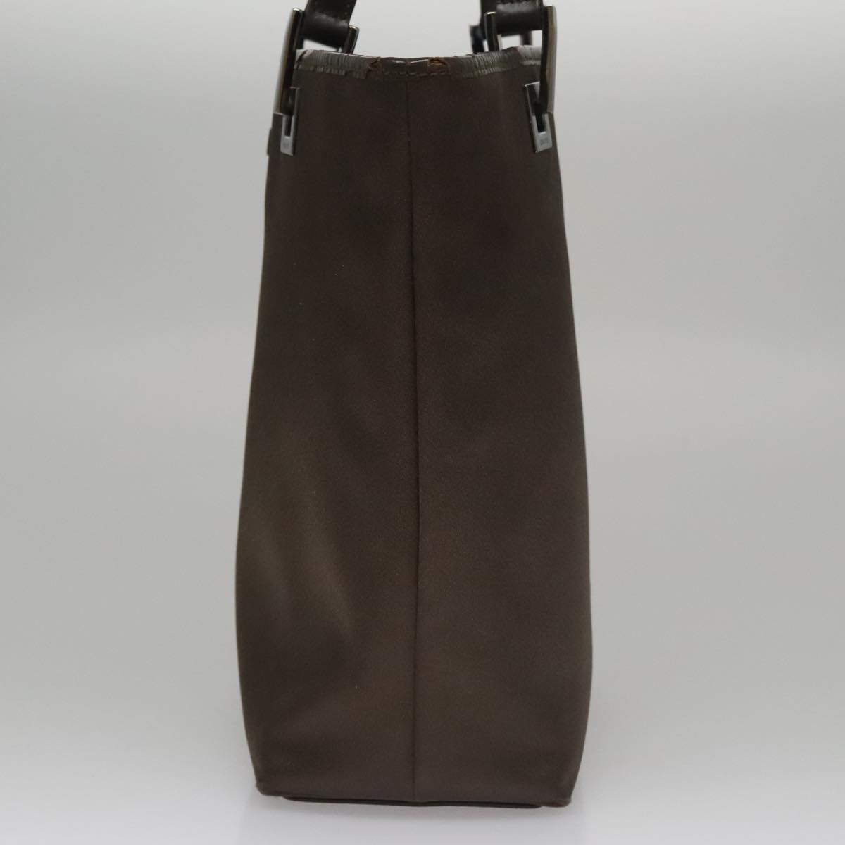 GUCCI Tote Bag Satin Brown 002 1099 Auth bs21178