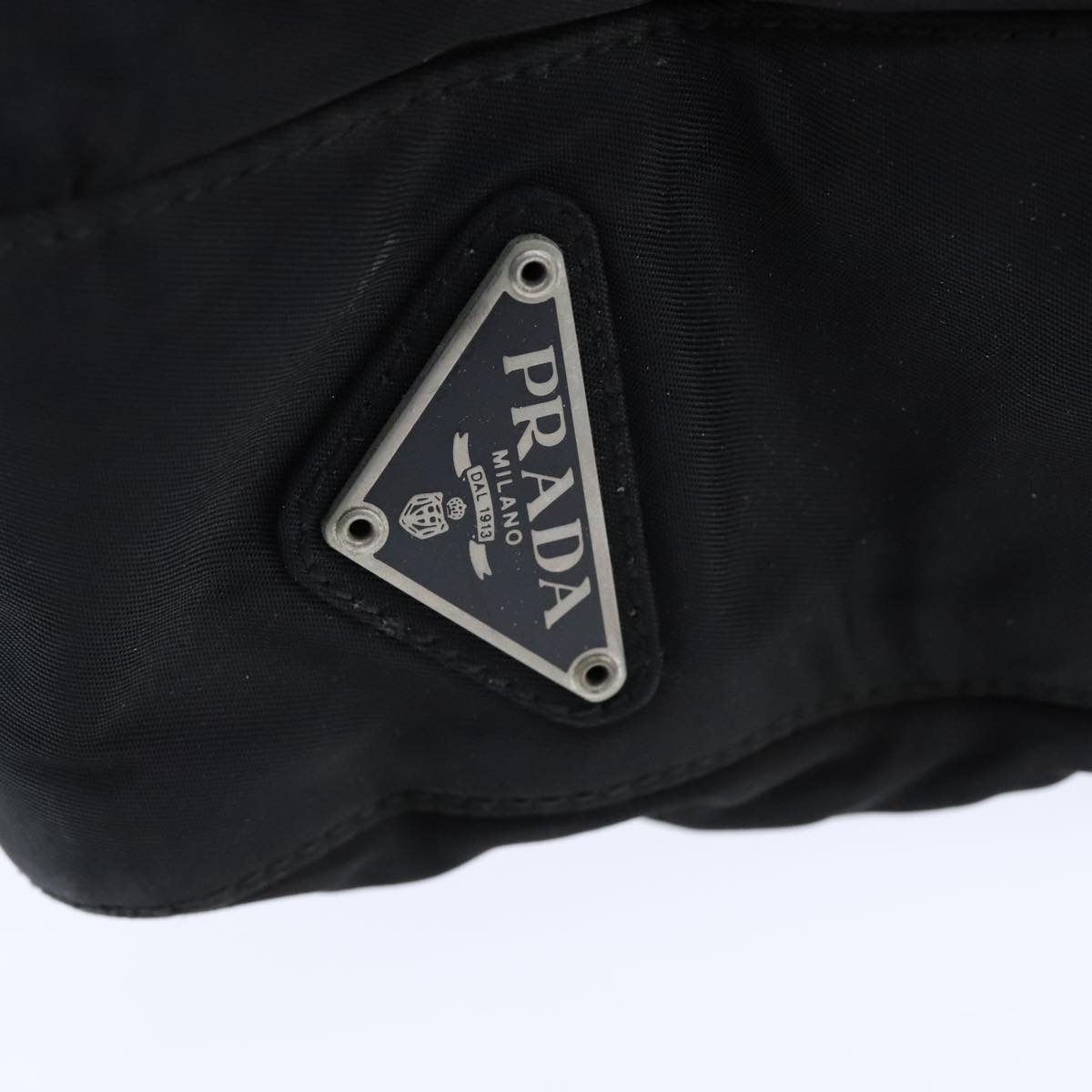 PRADA Hand Bag Nylon 2way Black Auth bs21184