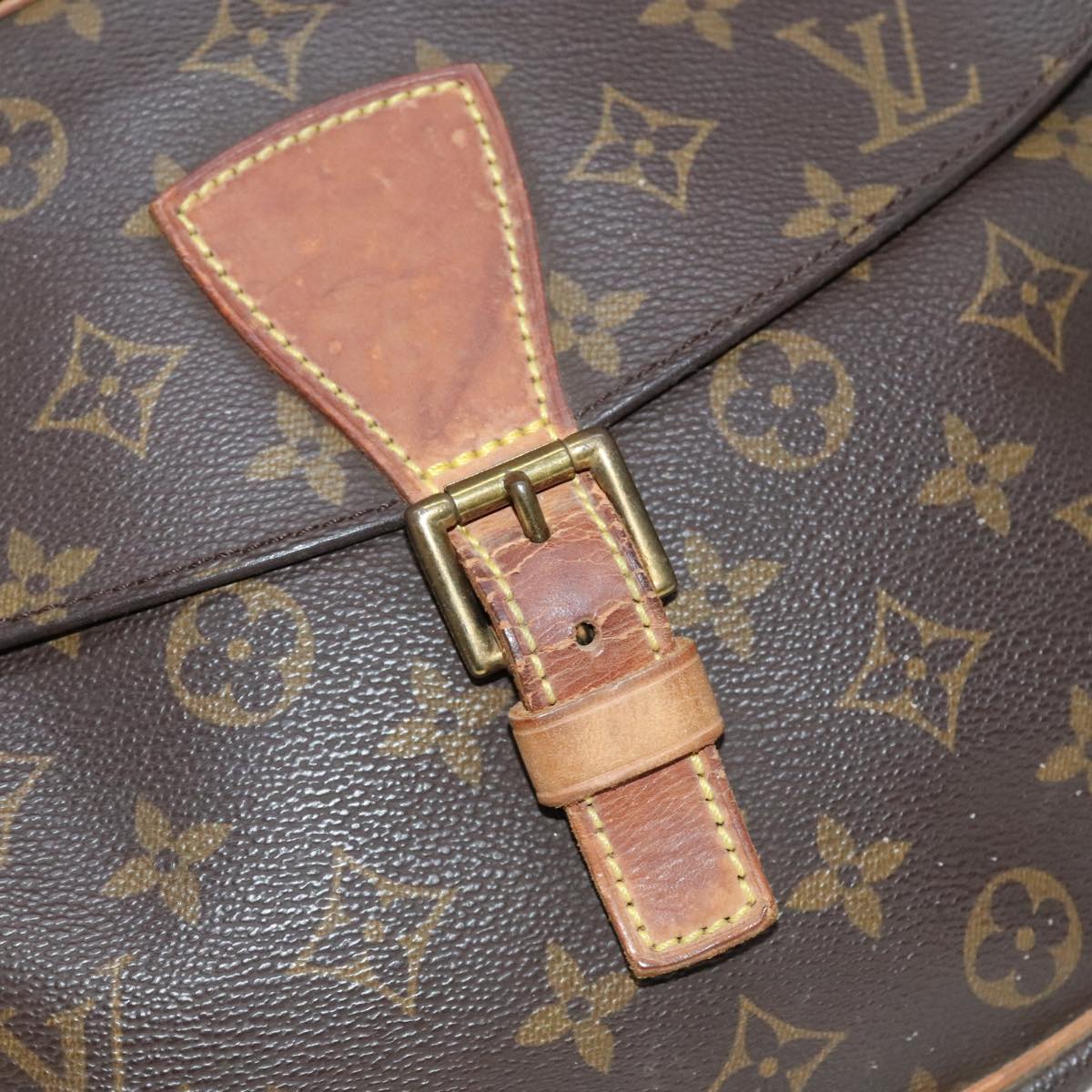 LOUIS VUITTON Monogram Jeune Fille GM Shoulder Bag M51225 LV Auth bs21244