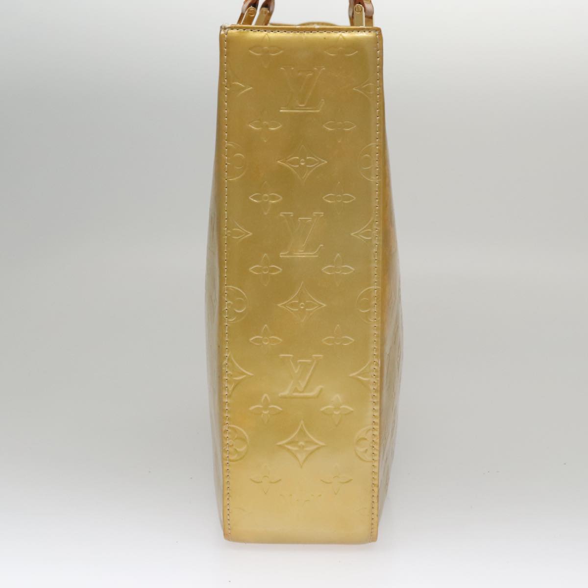 LOUIS VUITTON Monogram Vernis Columbus Tote Bag Gris M91028 LV Auth bs21249