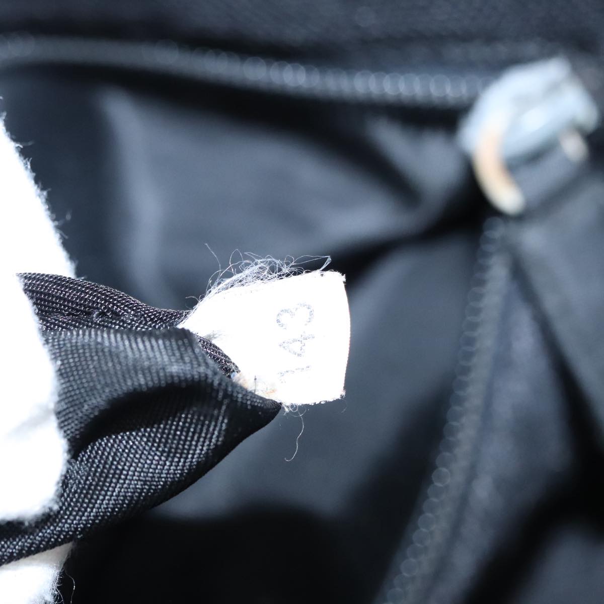 PRADA Tote Bag Nylon Beige Auth bs21295