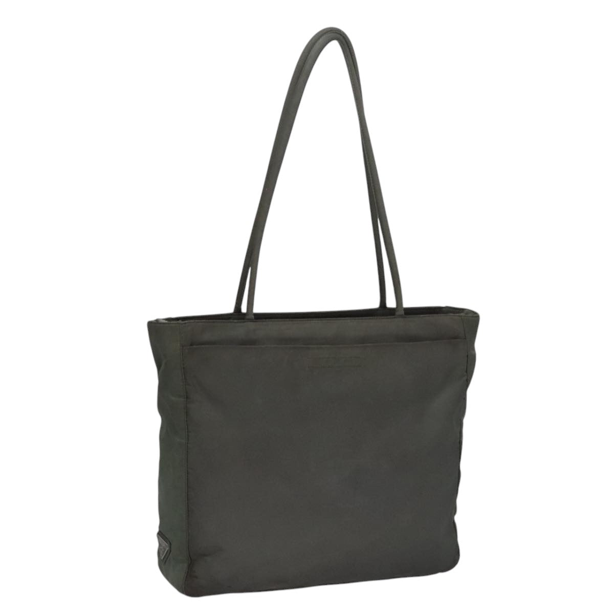 PRADA Tote Bag Nylon Gray Auth bs21296