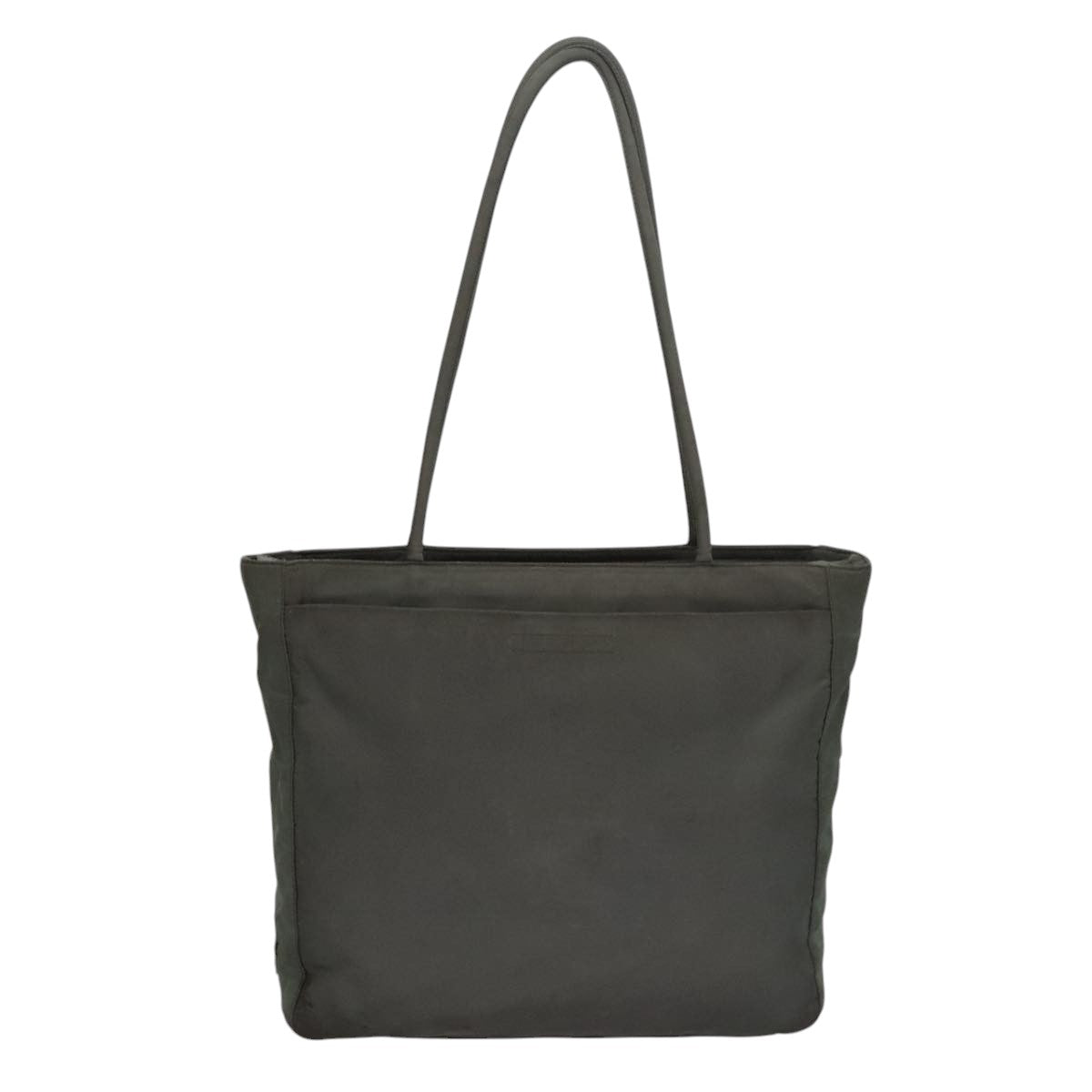 PRADA Tote Bag Nylon Gray Auth bs21296