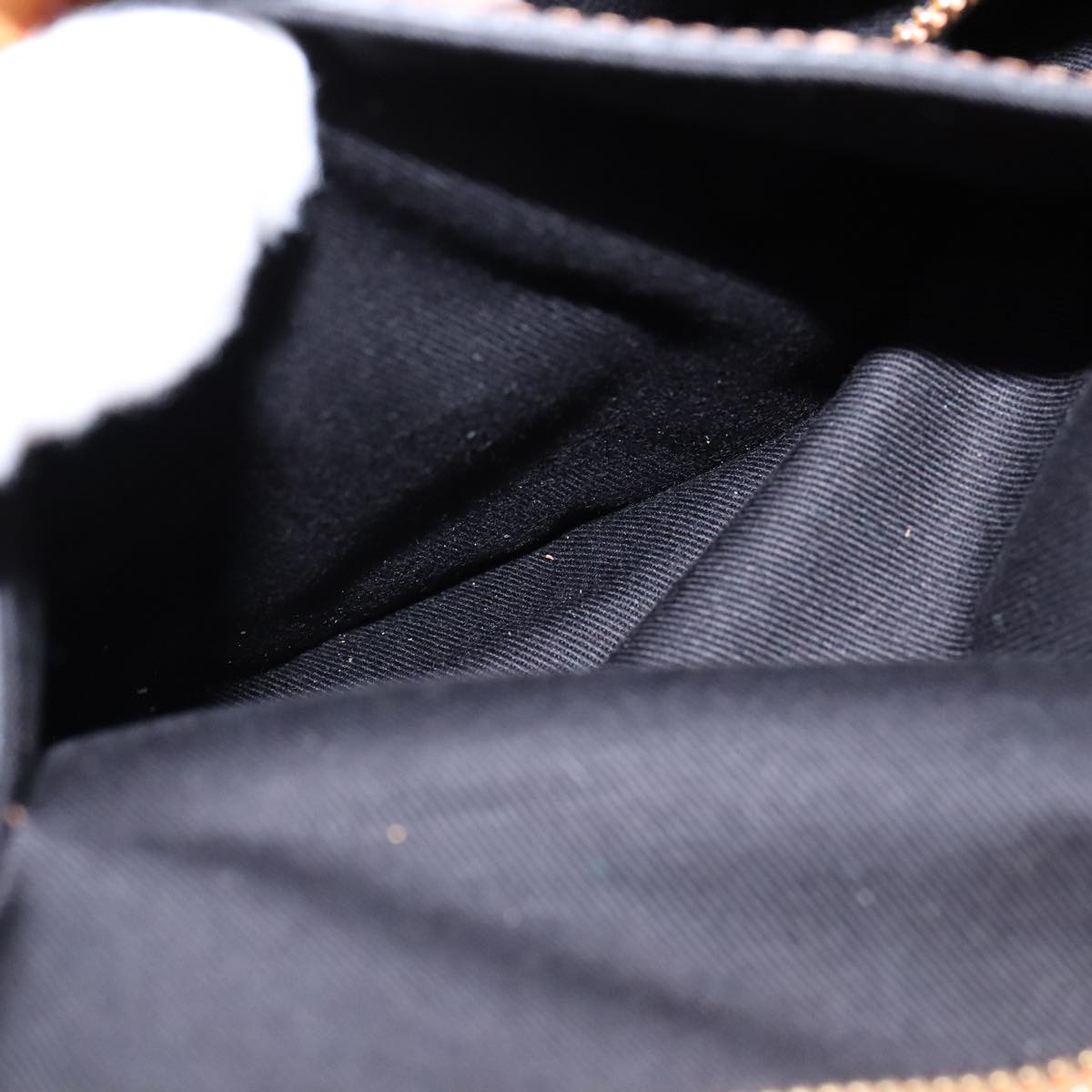 Chloe Etel Hand Bag Leather 2way Brown Gold Auth bs21307