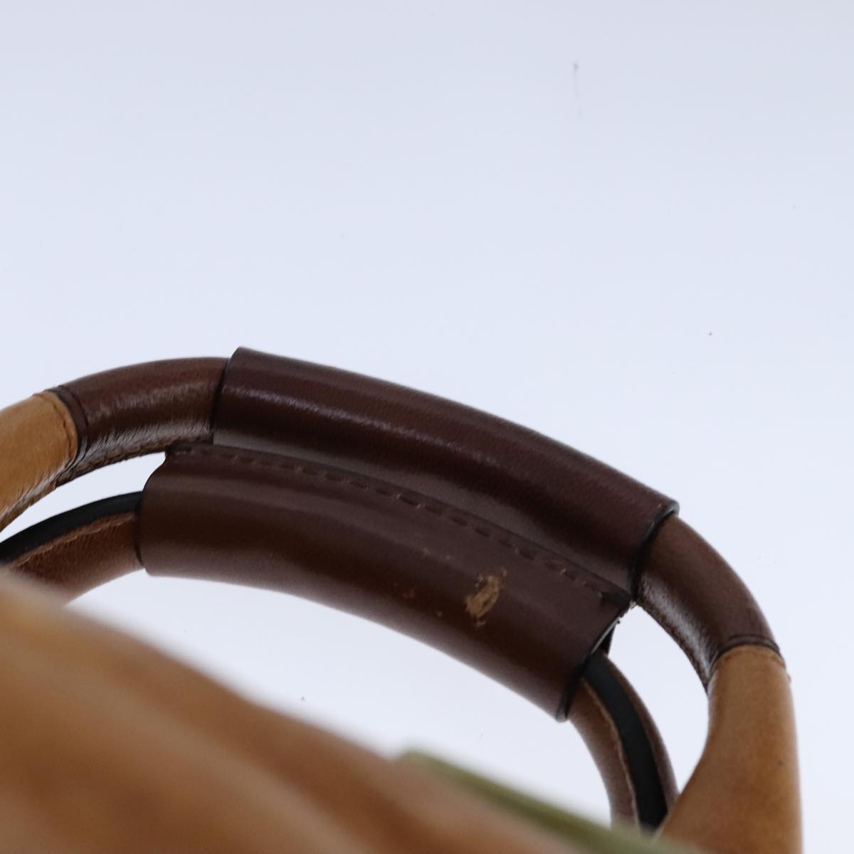 Chloe Etel Hand Bag Leather 2way Brown Gold Auth bs21307