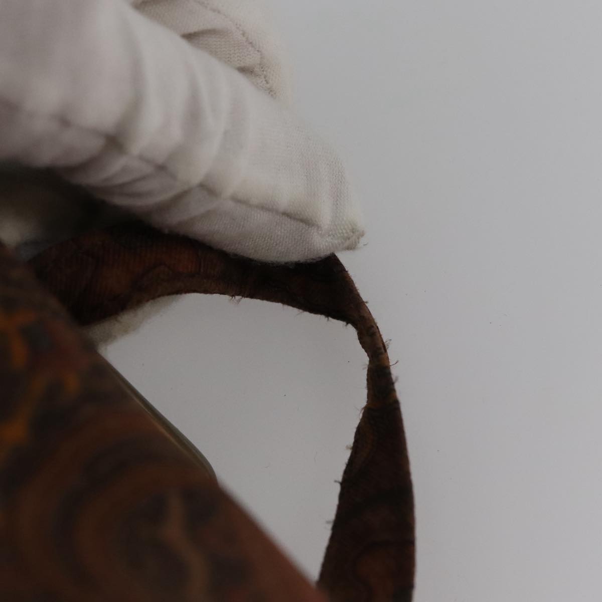 ETRO Paisley Backpack Nylon Brown Gold Auth bs21317