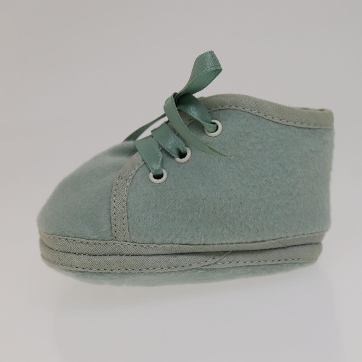 HERMES Baby Shoes Wool Light Blue Auth bs21342