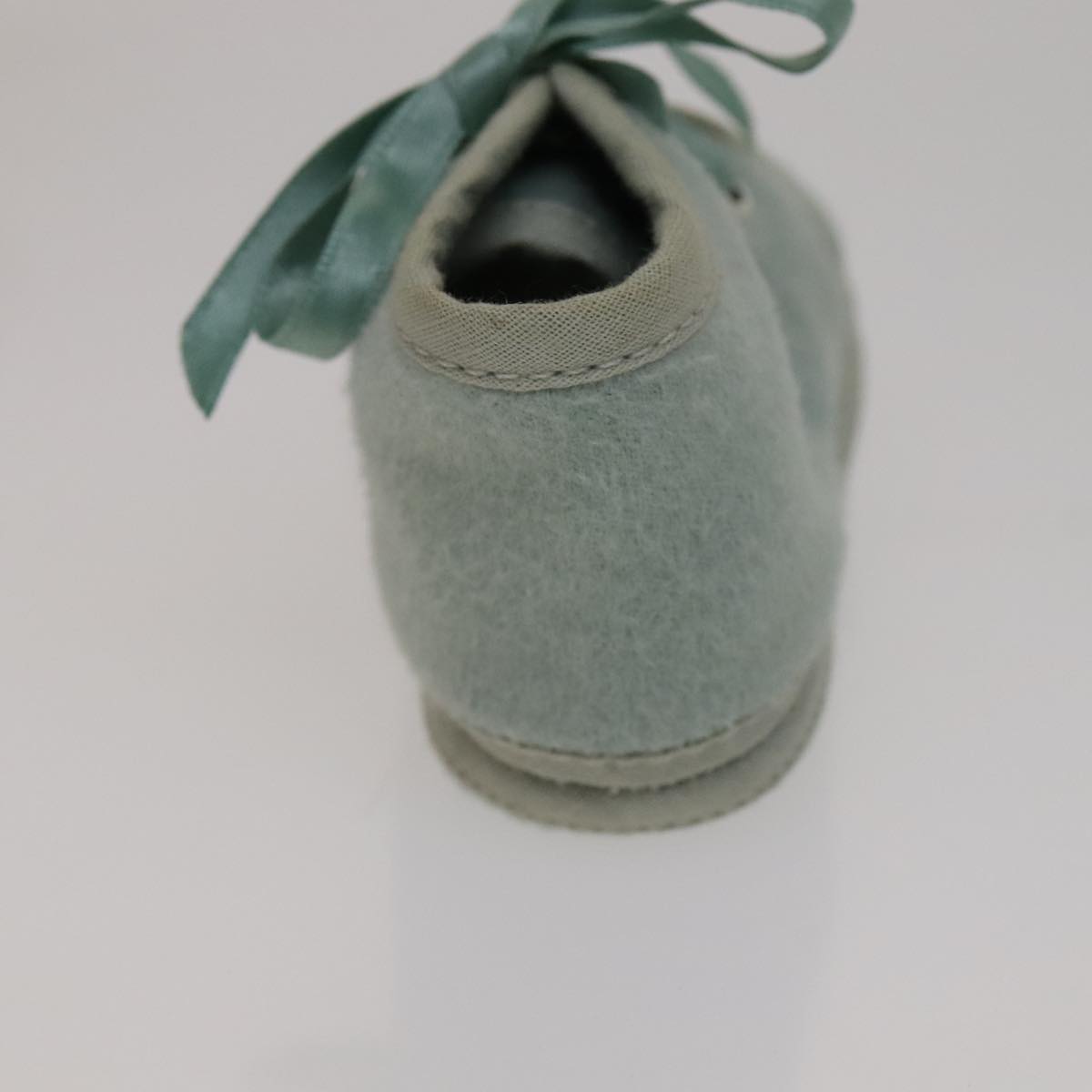 HERMES Baby Shoes Wool Light Blue Auth bs21342
