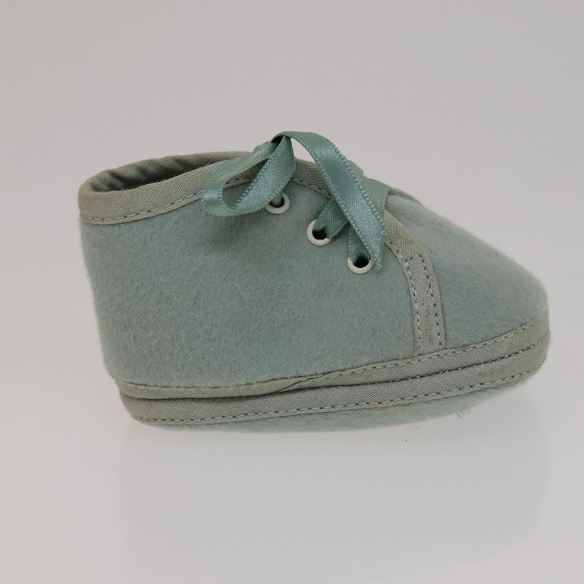 HERMES Baby Shoes Wool Light Blue Auth bs21342