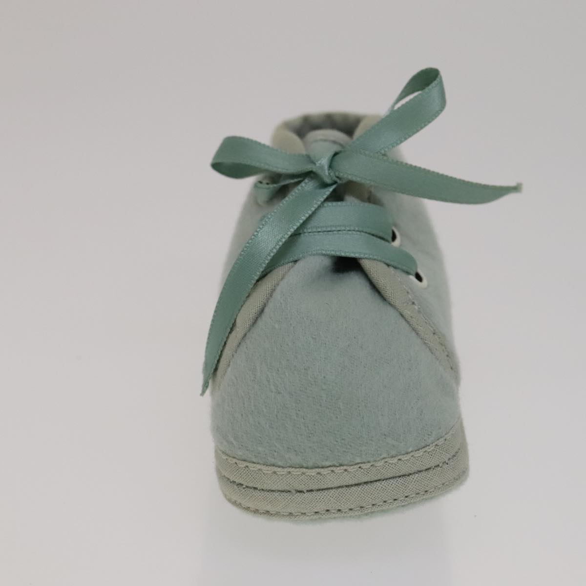 HERMES Baby Shoes Wool Light Blue Auth bs21342