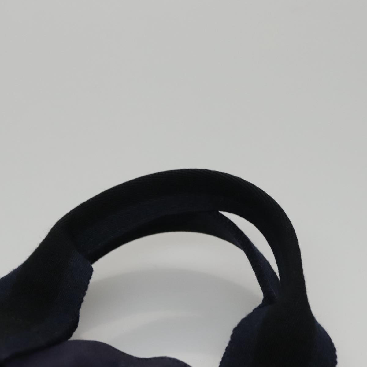HERMES Fourre Tout PM Tote Bag Canvas Black Navy Auth bs21354