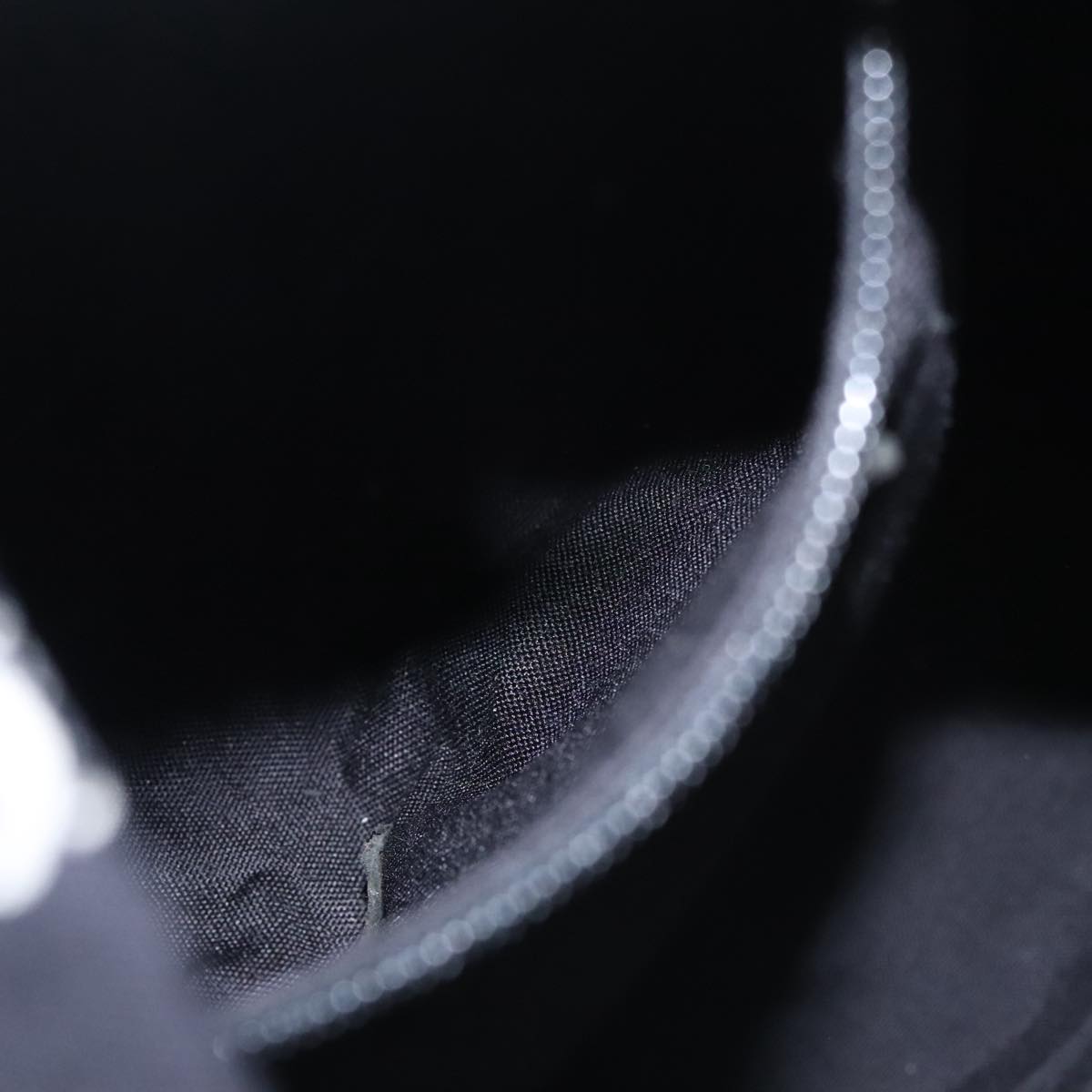 SAINT LAURENT Skull Backpack Canvas Black White Auth bs21358