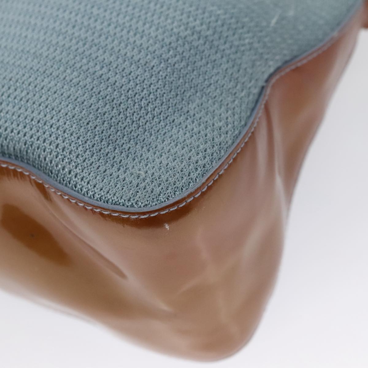 PRADA Sports Shoulder Bag Canvas Blue Auth bs21360