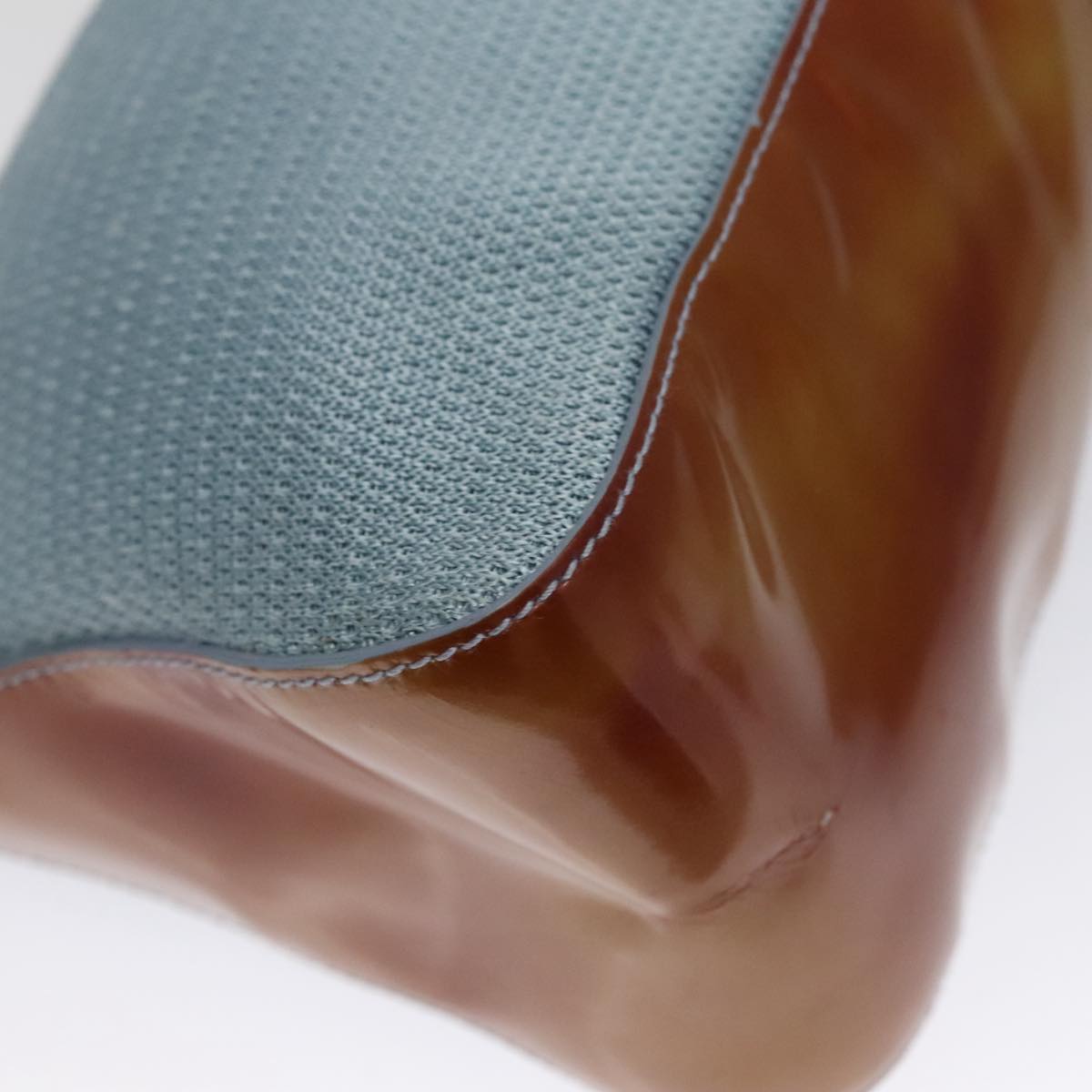 PRADA Sports Shoulder Bag Canvas Blue Auth bs21360