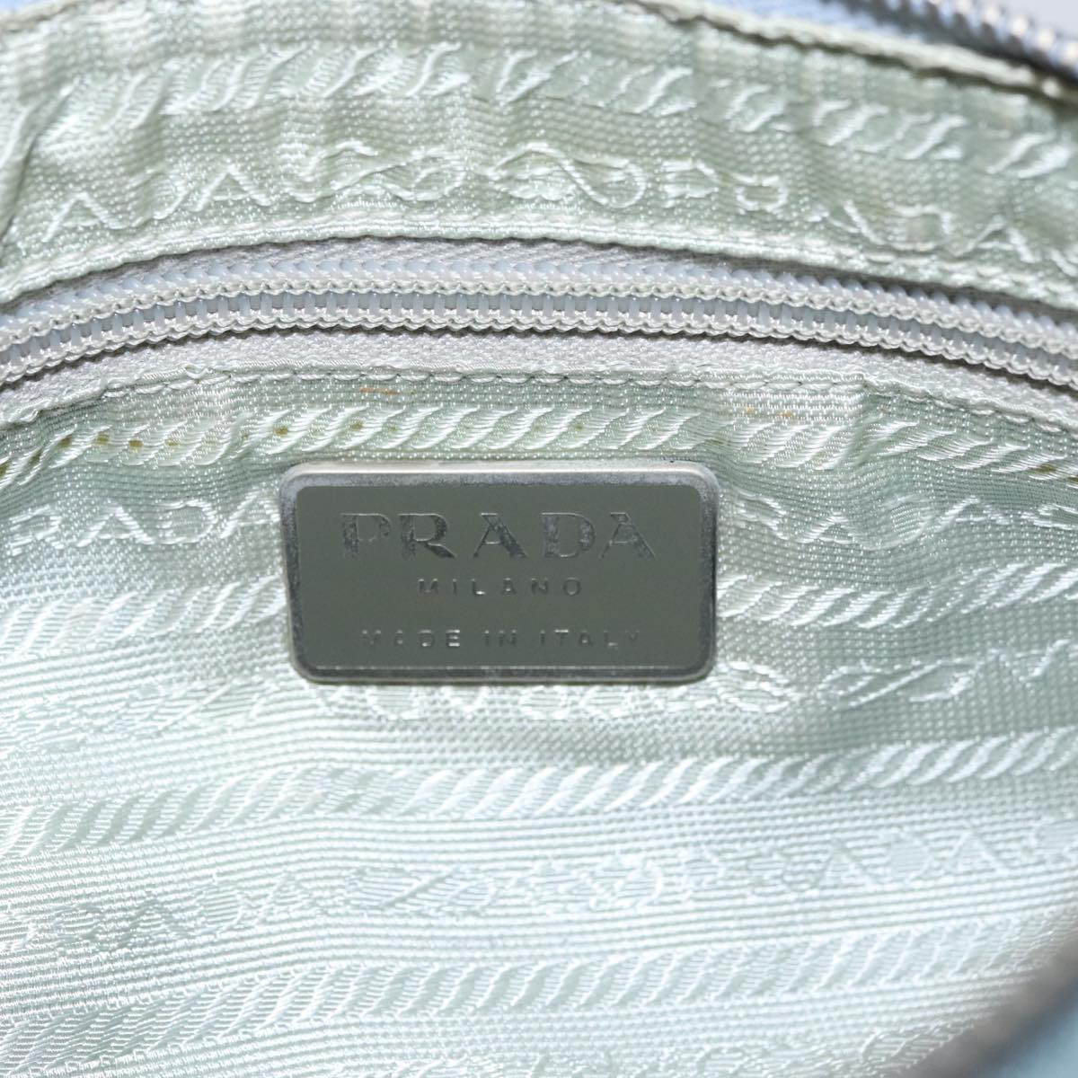 PRADA Sports Shoulder Bag Canvas Blue Auth bs21360