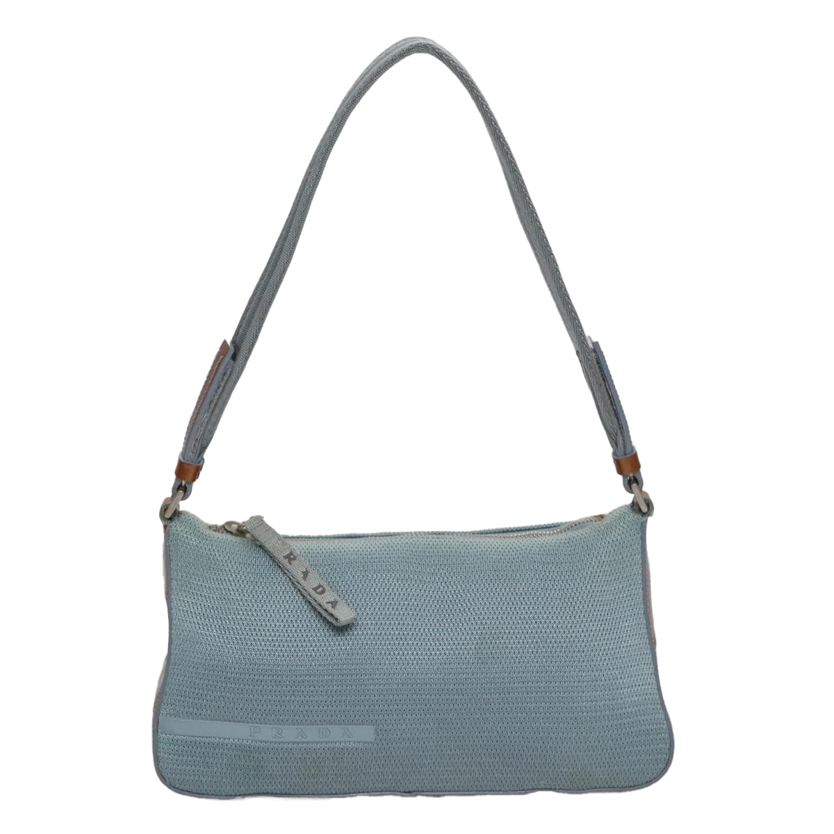 PRADA Sports Shoulder Bag Canvas Blue Auth bs21360