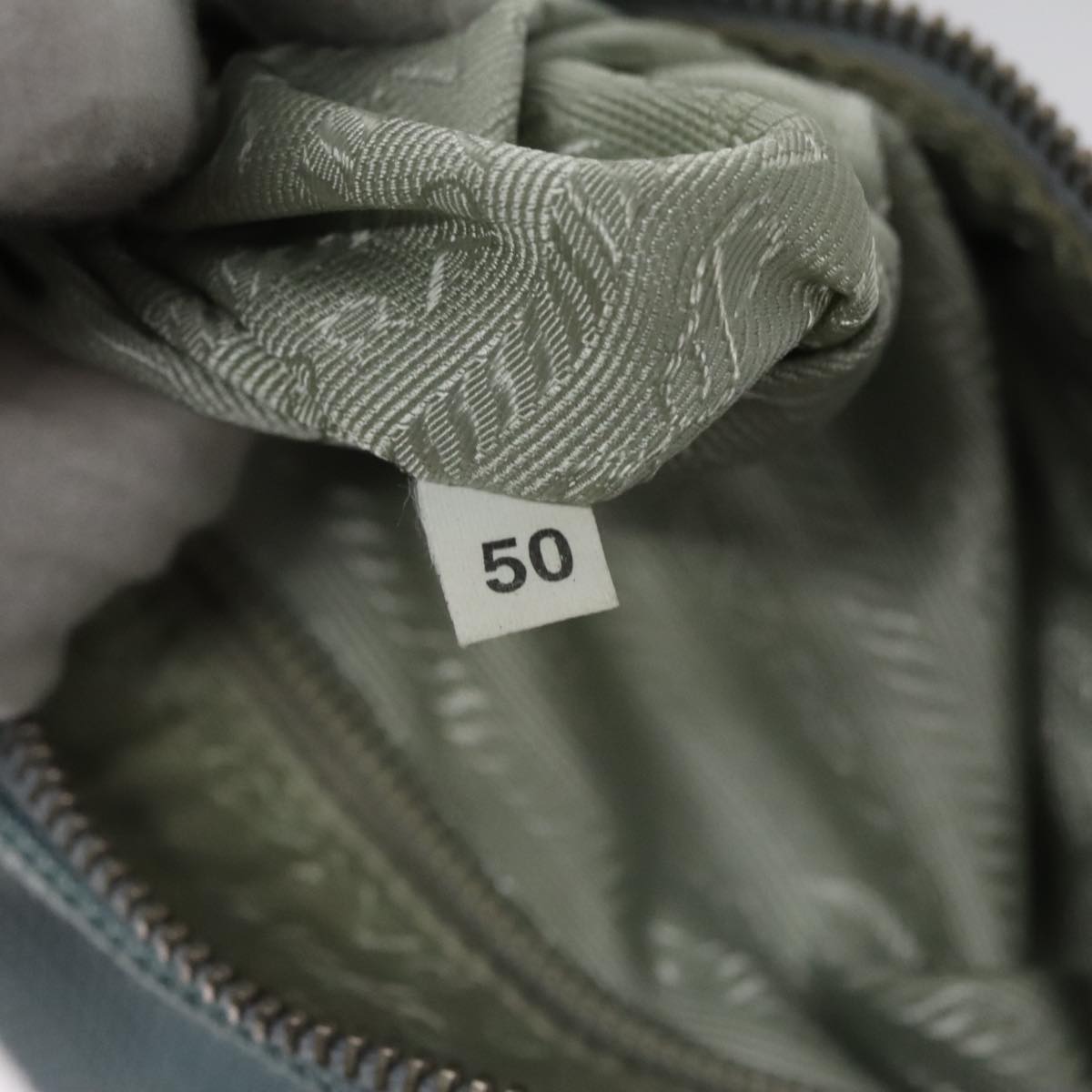 PRADA Sports Shoulder Bag Canvas Blue Auth bs21360