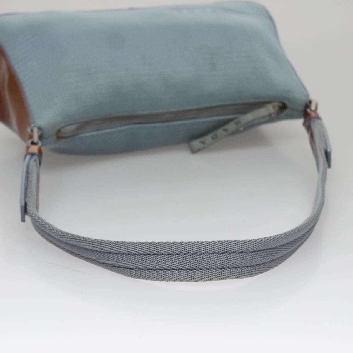 PRADA Sports Shoulder Bag Canvas Blue Auth bs21360