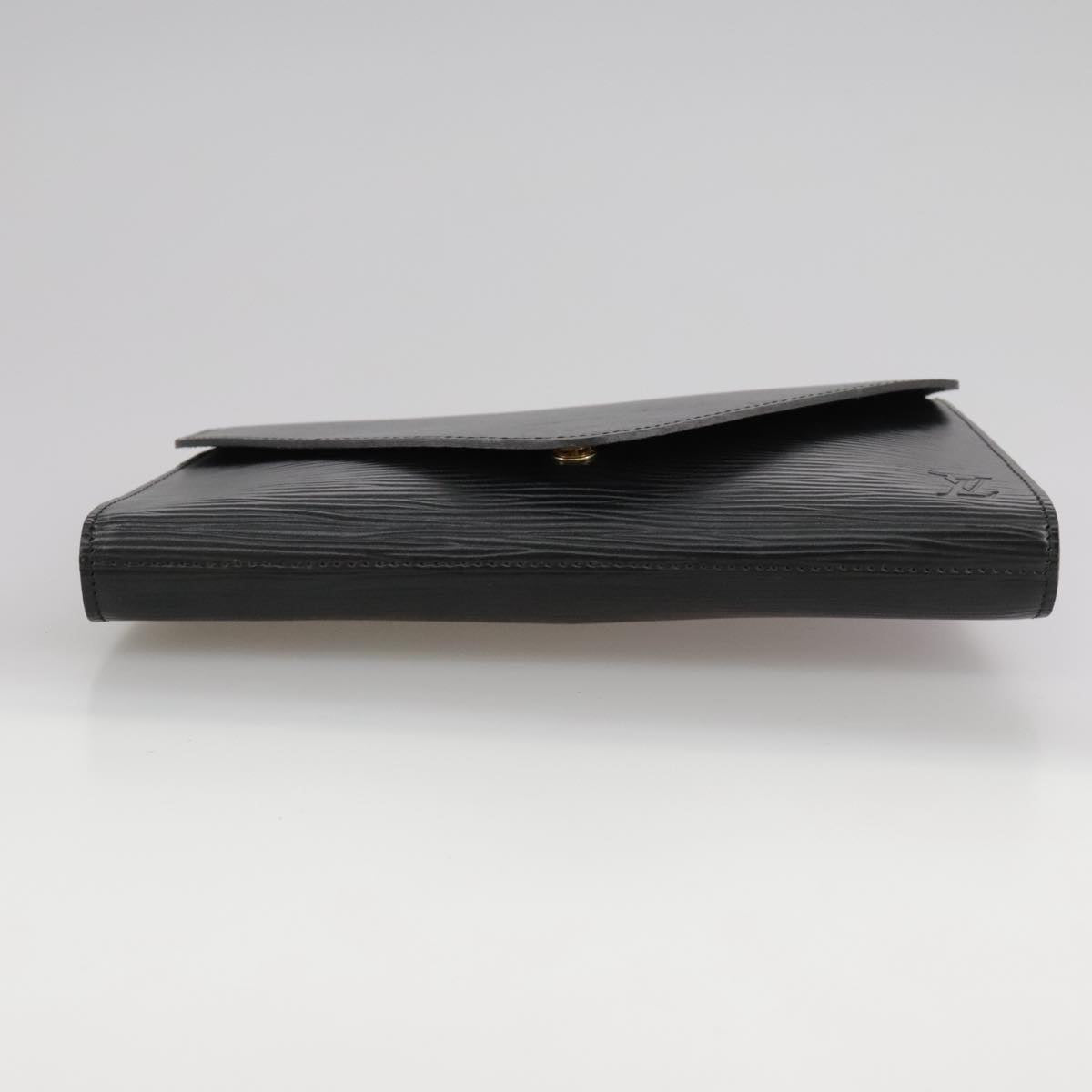 LOUIS VUITTON Epi Art Deco Clutch Bag Black M52632 LV Auth bs21387