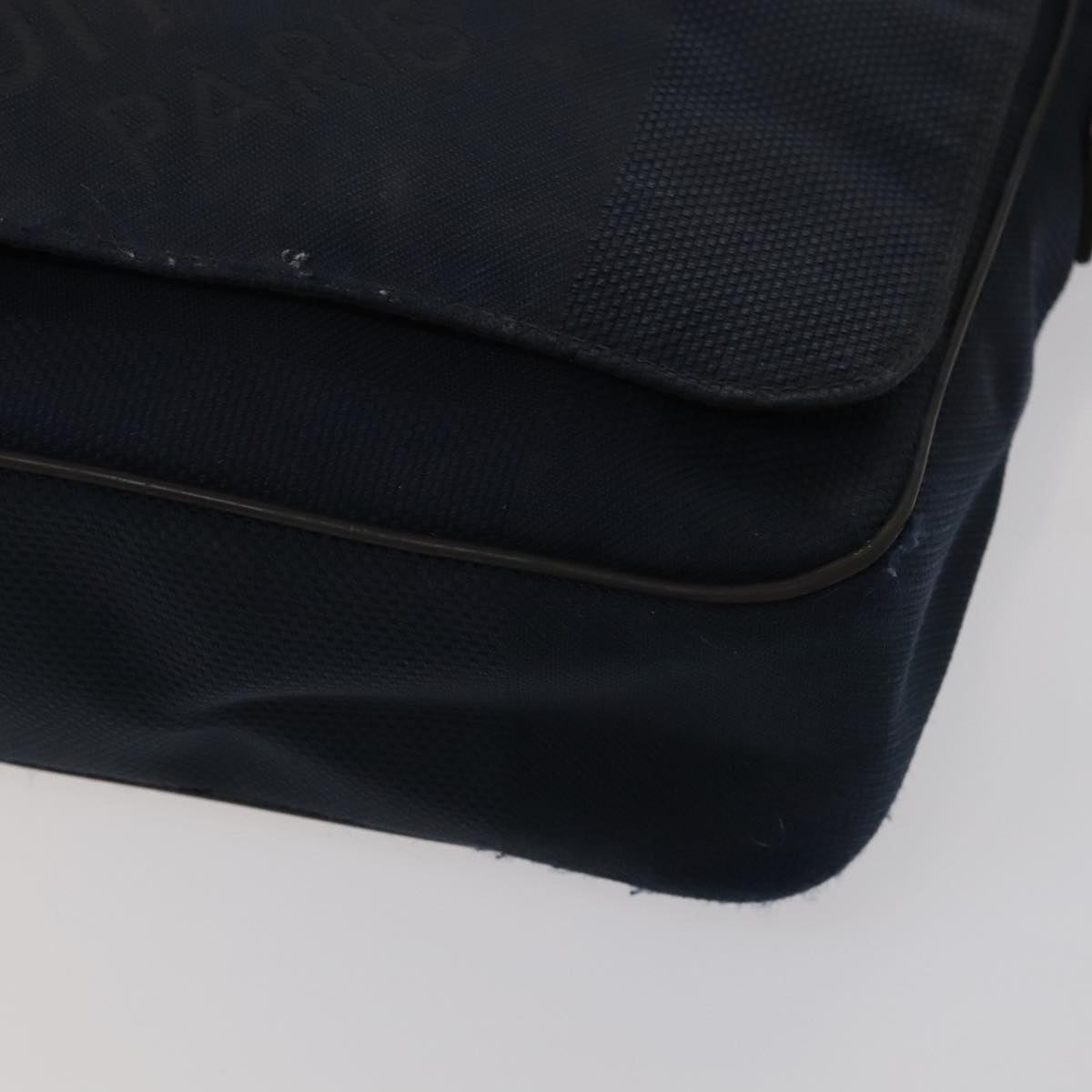 LOUIS VUITTON Damier Geant Petite Message Shoulder Bag Navy N41127 Auth bs21447