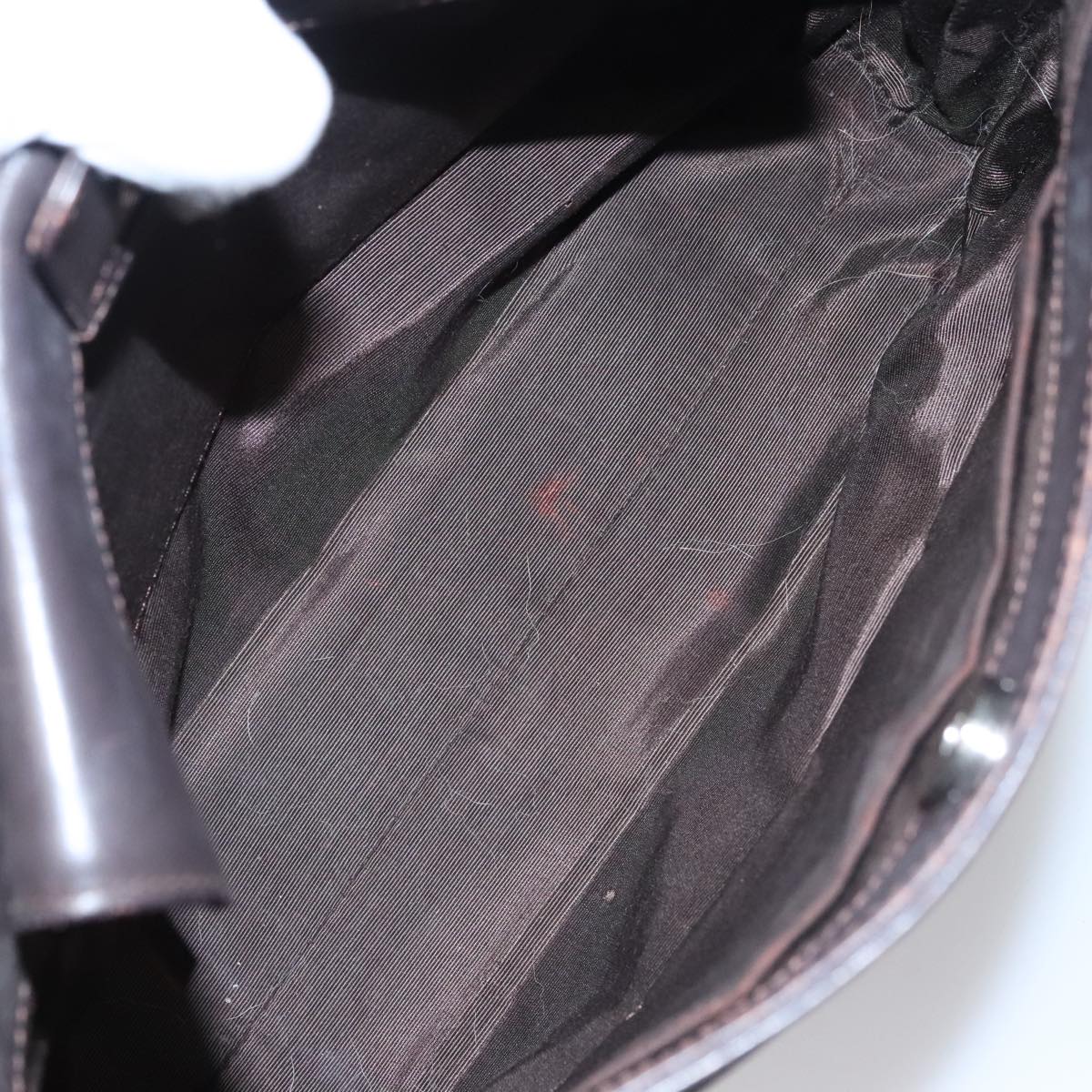 BURBERRY Shoulder Bag Nylon Leather Brown Auth bs21448