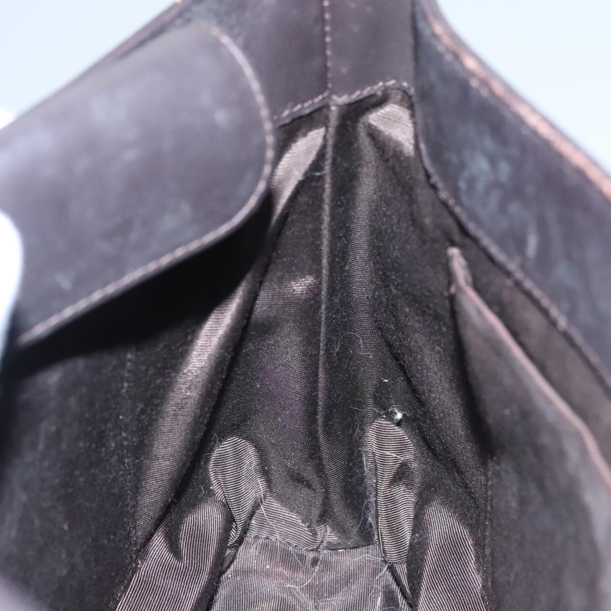 BURBERRY Shoulder Bag Nylon Leather Brown Auth bs21448