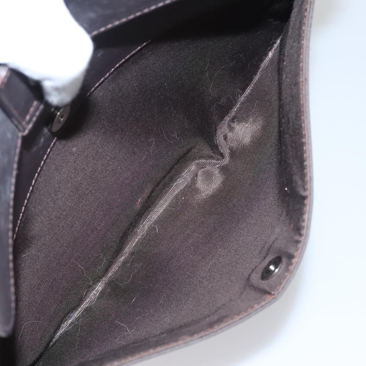 BURBERRY Shoulder Bag Nylon Leather Brown Auth bs21448