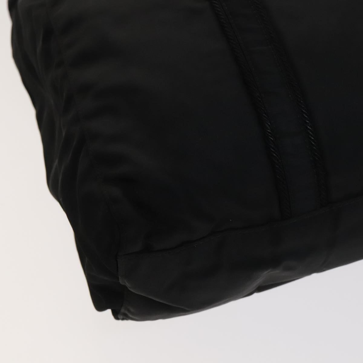 PRADA Tote Bag Nylon Black Auth bs21457