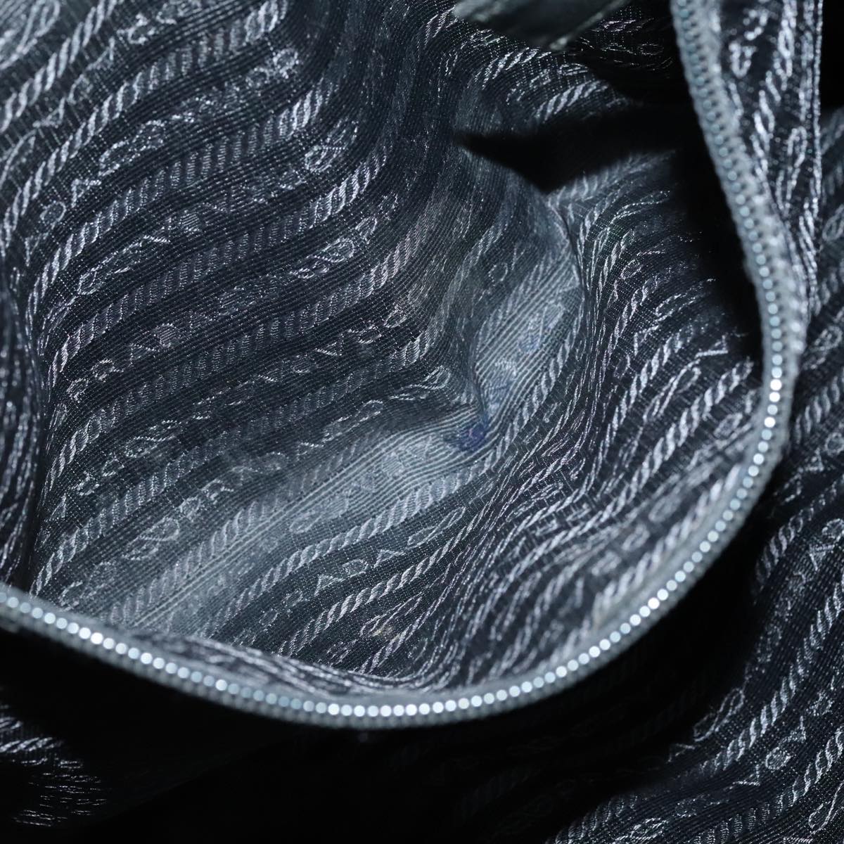 PRADA Tote Bag Nylon Black Auth bs21457