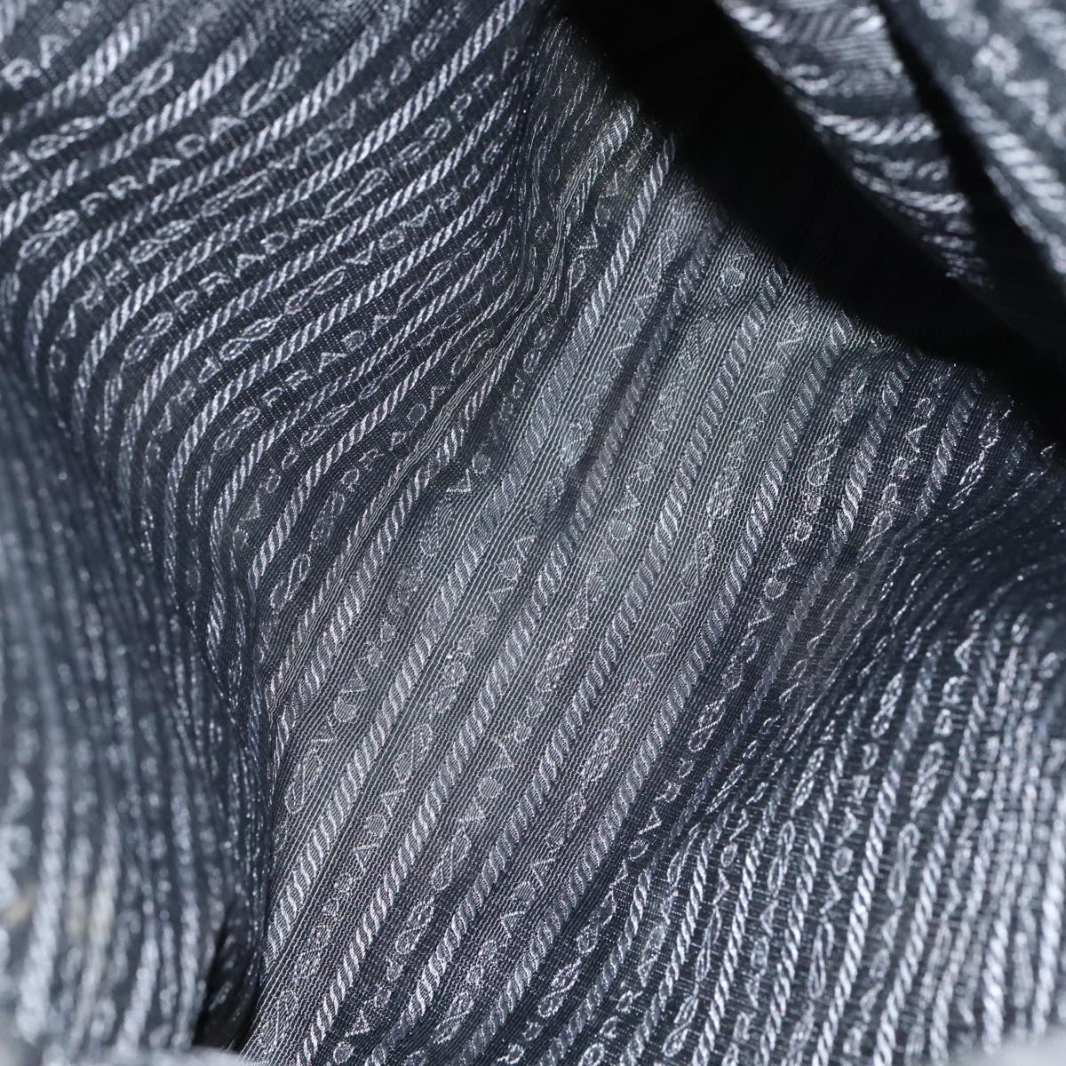 PRADA Tote Bag Nylon Black Auth bs21457