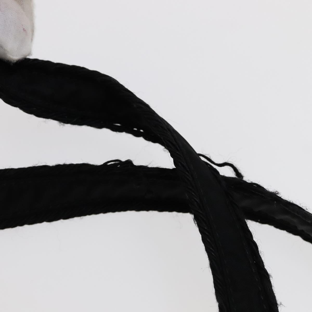 PRADA Tote Bag Nylon Black Auth bs21457