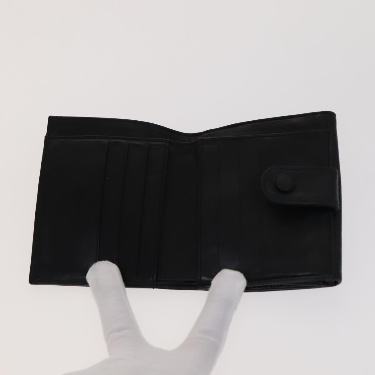 CHANEL Key Case Wallet Caviar Skin Black Pink CC Auth bs21518