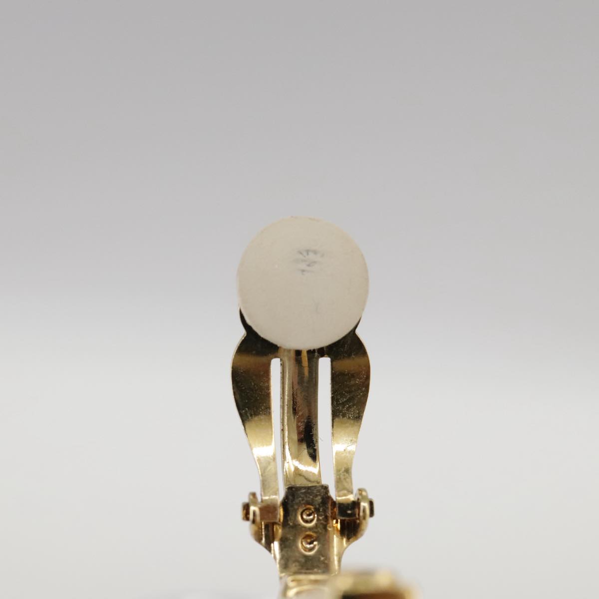 CELINE Earring metal Gold Auth bs21524