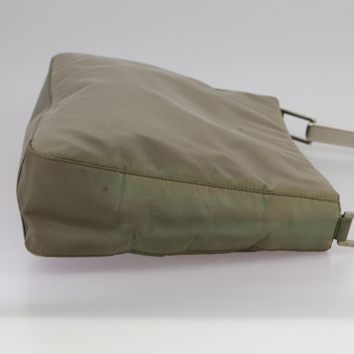 PRADA Shoulder Bag Nylon Khaki Auth bs21541